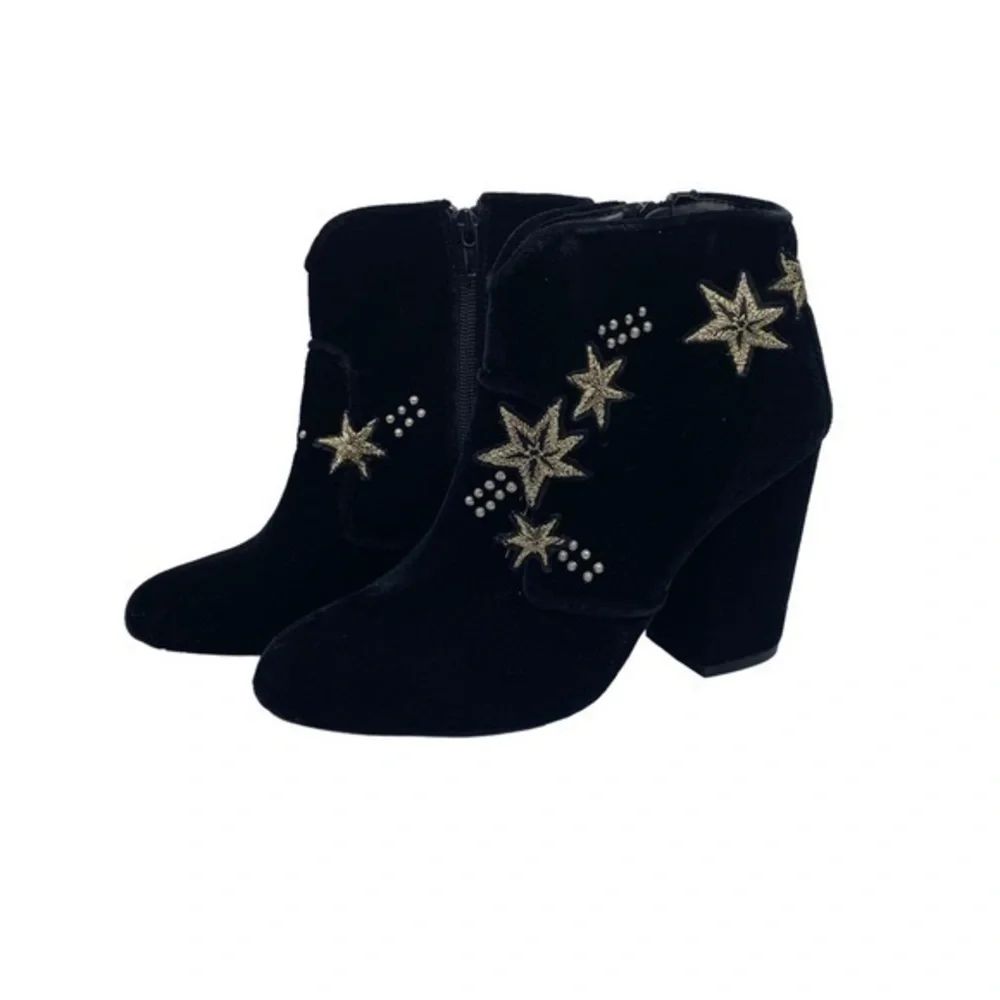 Mix No. 6 Izadora Booties Heels Black Velvet